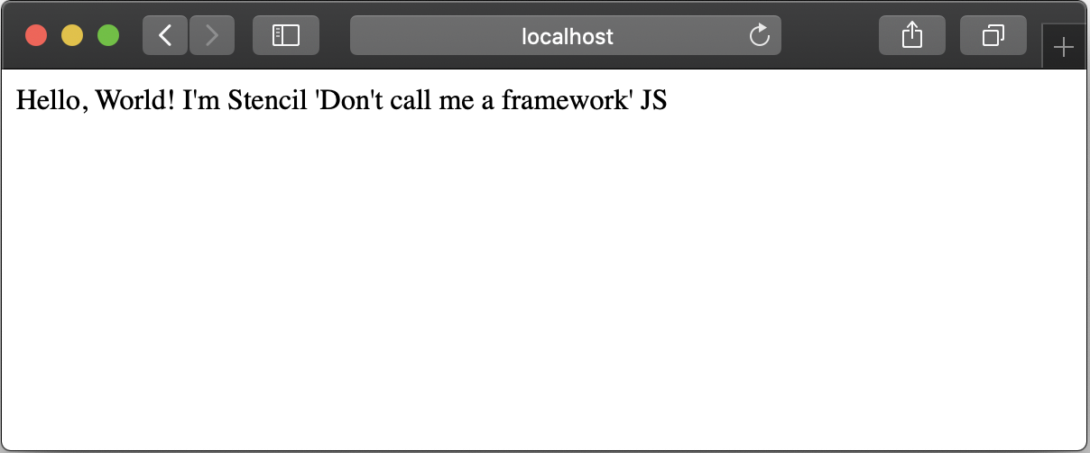 browser localhost stenciljs